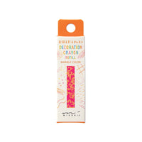 Decoration Crayon Refill Pink x Orange